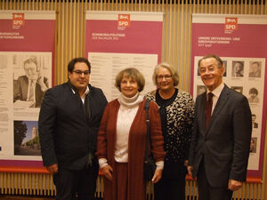 Alexander Maute, Helga Zimmermann-Fütterer, Angela Godawa und Franz Müntefering