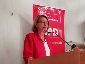 Evelyne Gebhardt MdEP spricht in Bisingen