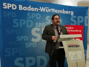 Alexander Maute, Kreisvorsitzender spricht beim Neujahrsempfang