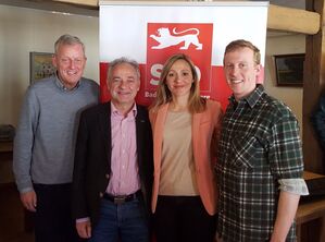 v. l. n. r.: Manfred Ruckh, Tobias Brenner, Jasmina Hostert, Jan Hambach